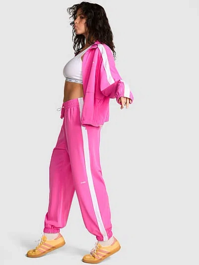 Pink Tech Woven Jogger Pants In