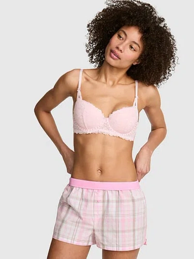 Pink Tencel™ Boxy Pajama Shorts In Multi