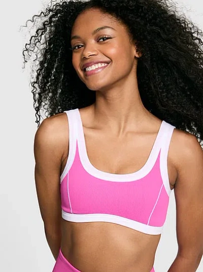 Pink The Wave Soft Seamless Contour Sports Bra In