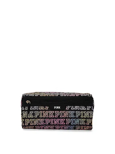 Pink Travel Hanging Beauty Bag In Print