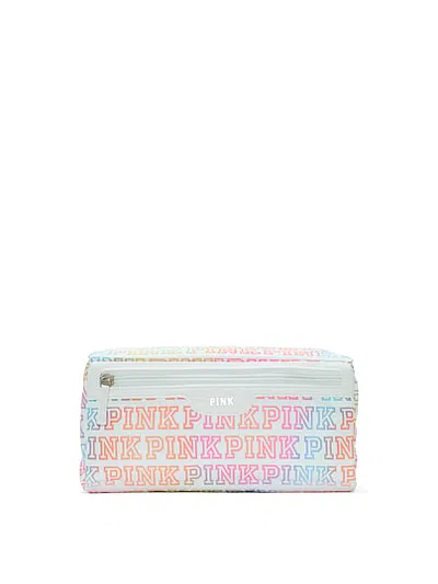 Pink Travel Hanging Beauty Bag In Print