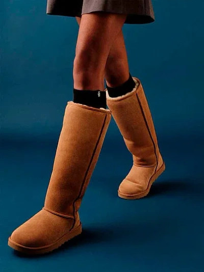 Pink Ugg® Classic Ultra Tall Boots In Brown