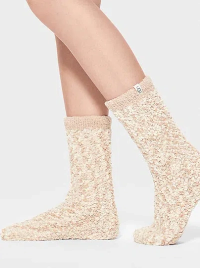 Pink Ugg® Cozy Chenille Socks In Neutral