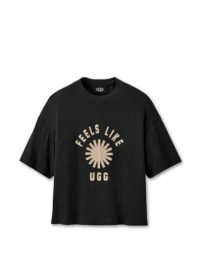 Pink Ugg® Feels Like Ugg Tee In Black