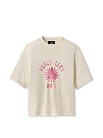 Pink Ugg® Feels Like Ugg Tee In Neutral