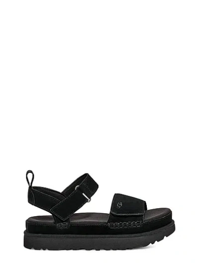 Pink Ugg® Goldenstar Strap Sandals In Black