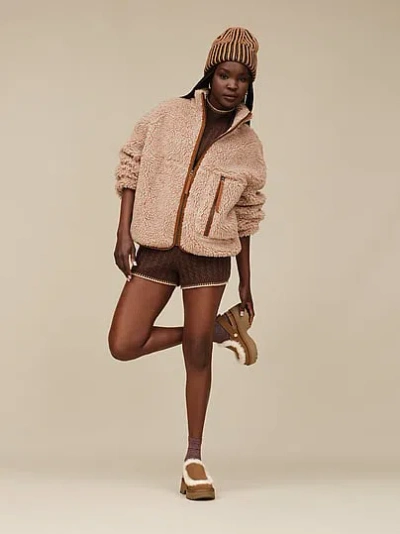 Pink Ugg® Marlene Confetti Jacket In Brown