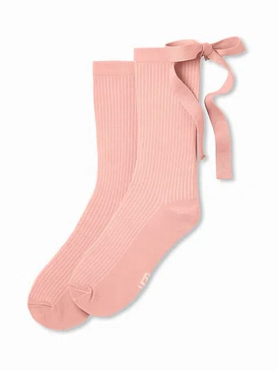 Pink Ugg® Serenella Novelty Bow Socks In
