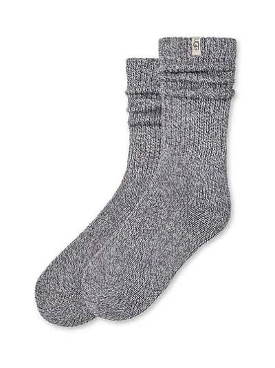 Pink Ugg® Tyla Slouchy Crew Ii Socks In Gray