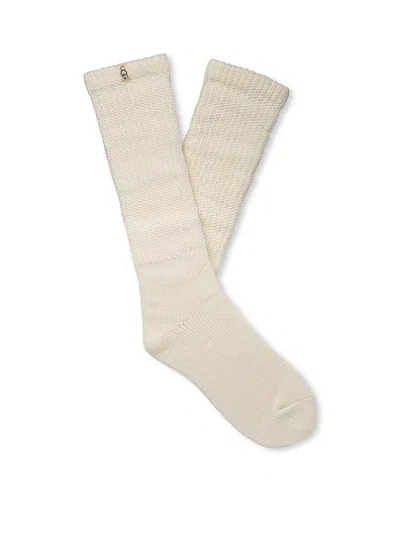 Pink Ugg® Tyla Slouchy Crew Ii Socks In Neutral