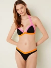 Pink V-front Itsy Bikini Bottom In Black