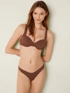 Pink V-front Itsy Bikini Bottom In Brown