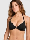 Pink Wear Everywhere Everywhere™ Front-close Lightly Lined Full Coverage T-shirt Bra In Black