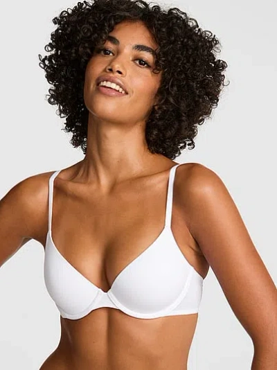 Pink Wear Everywhere Everywhere™ Lightly Lined Full Coverage T-shirt Bra In White