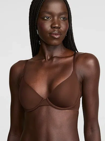 Pink Wear Everywhere Everywhere™ Lightly Lined Full Coverage T-shirt Bra In Brown