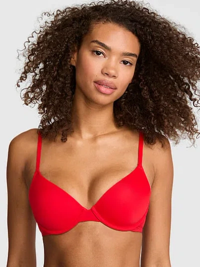 Pink Wear Everywhere Everywhere™ Lightly Lined Full Coverage T-shirt Bra In Red