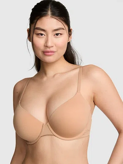 Pink Wear Everywhere Everywhere™ Lightly Lined Full Coverage T-shirt Bra In Brown