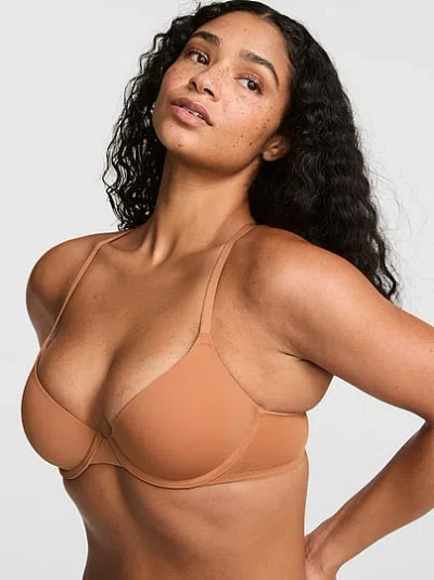Pink Wear Everywhere Everywhere™ Lightly Lined Full Coverage T-shirt Bra In Brown