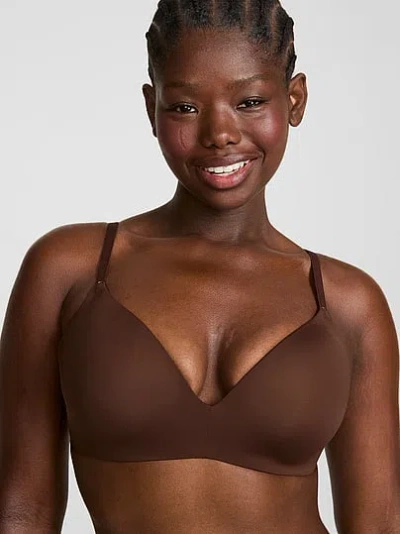 Pink Wear Everywhere Everywhere™ Push-up Wireless Bra In Brown