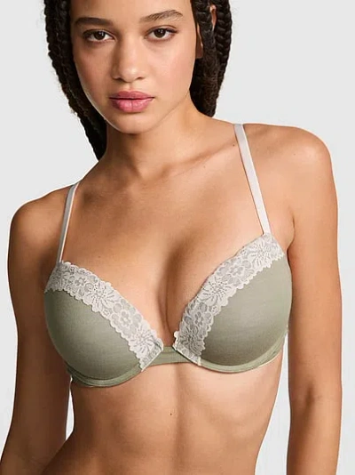 Pink Wear Everywhere Everywhere™ Super Push-up Bra In Green