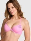 Pink Wear Everywhere Front-close Lightly Lined Full Coverage T-shirt Bra In
