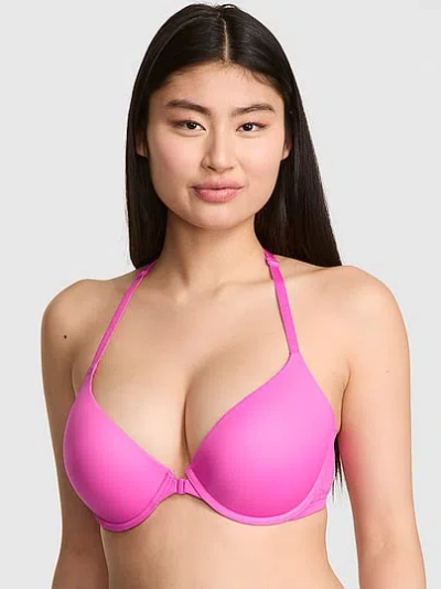 Pink Wear Everywhere Front-close Push-up Bra In