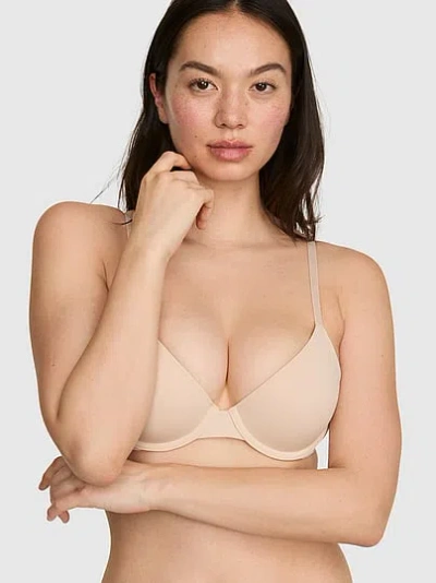 Pink Wear Everywhere Lightly Lined Demi Bra In Sand