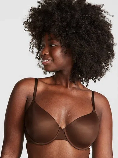 Pink Wear Everywhere Lightly Lined Full Coverage T-shirt Bra In Brown