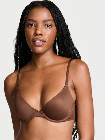 Pink Wear Everywhere Lightly Lined Full Coverage T-shirt Bra In Brown