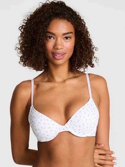 Pink Wear Everywhere Lightly Lined Full Coverage T-shirt Bra In White