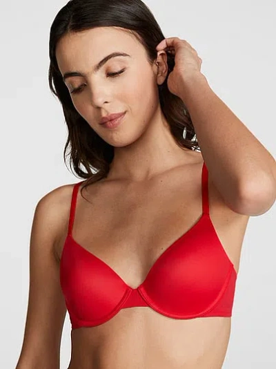 Pink Wear Everywhere Lightly Lined Full Coverage T-shirt Bra In Red