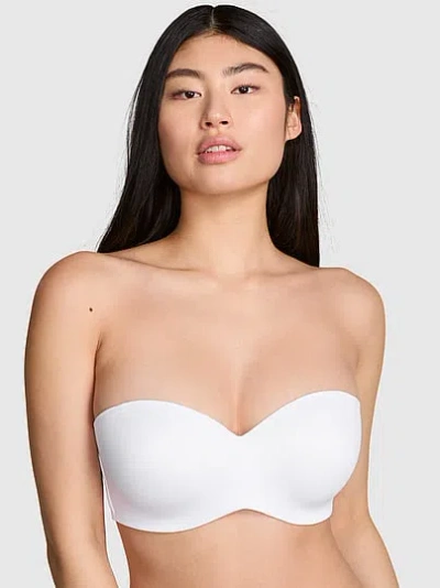 Pink Wear Everywhere Lightly Lined Strapless Bra In White