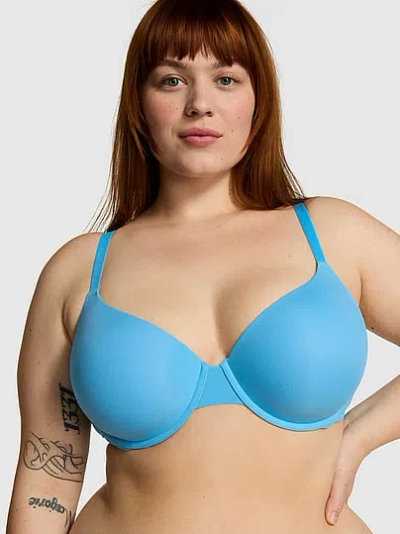 Pink Wear Everywhere Lightly Lined T-shirt Bra In Blue