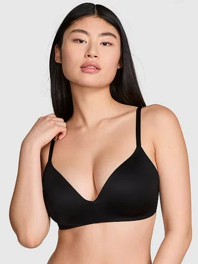 Pink Wear Everywhere Lightly Lined Wireless Bra In Black