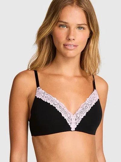 Pink Wear Everywhere™ Lightly Lined Wireless Bra In Black