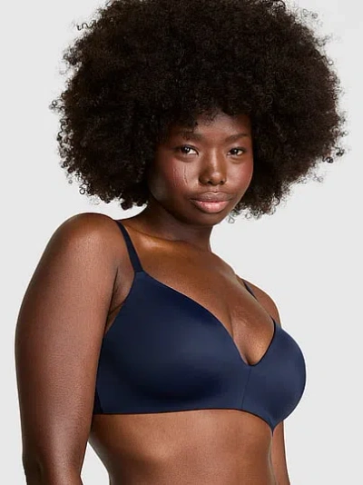 Pink Wear Everywhere Lightly Lined Wireless Bra In Blue