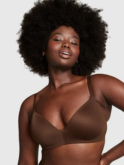 Pink Wear Everywhere Lightly Lined Wireless Bra In Brown