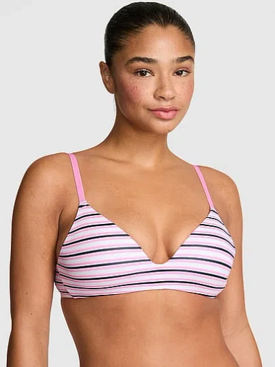 Pink Wear Everywhere™ Lightly Lined Wireless Bra In Print