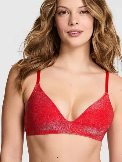 Pink Wear Everywhere Lightly Lined Wireless Bra In Red