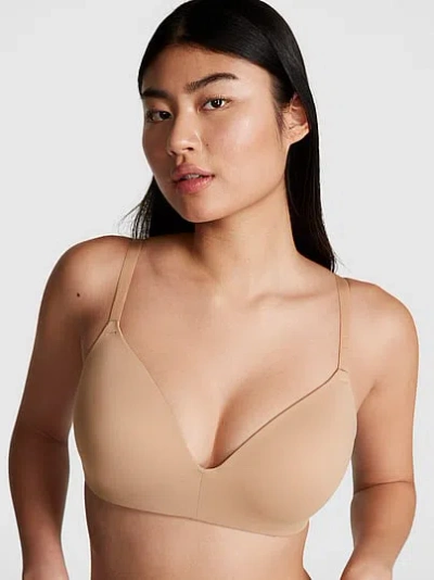 Pink Wear Everywhere Lightly Lined Wireless Bra In Neutral