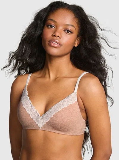 Pink Wear Everywhere Lightly Lined Wireless Bra In Neutral