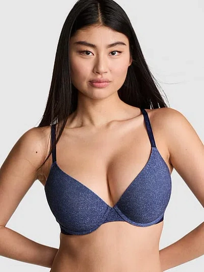 Pink Wear Everywhere Push-up Bra In Blue