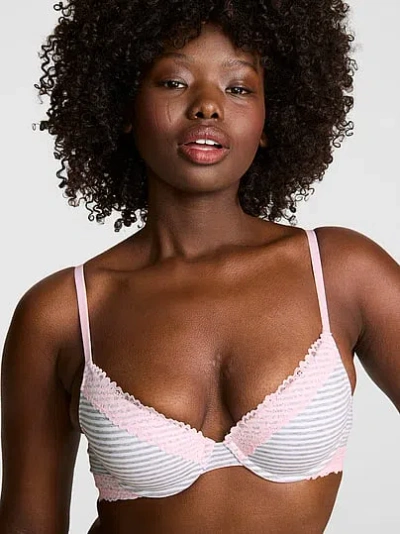 Pink Wear Everywhere Push-up Bra In White