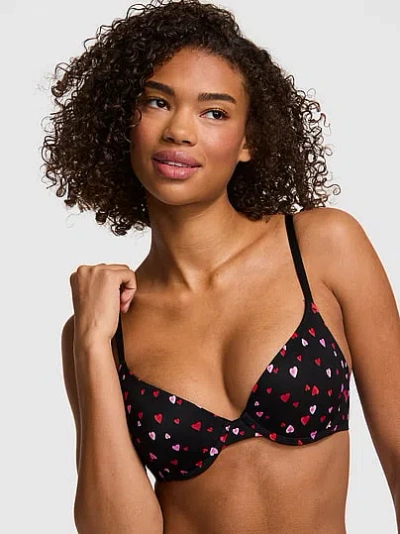 Pink Wear Everywhere Push-up Bra In Black