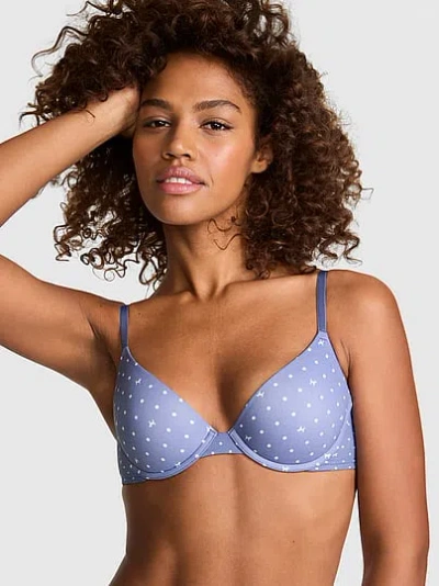 Pink Wear Everywhere Push-up Bra In Blue