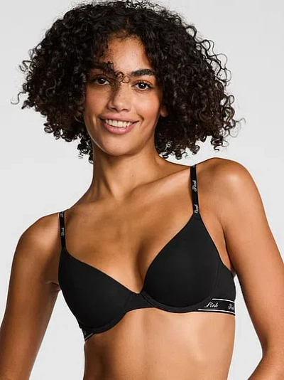 Pink Wear Everywhere Push-up Bra In Black