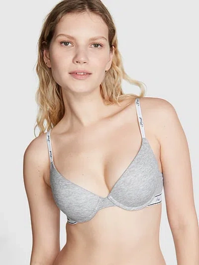 Pink Wear Everywhere Push-up Bra In Gray