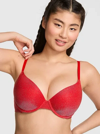 Pink Wear Everywhere Push-up Bra In Red