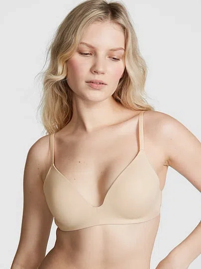 Pink Wear Everywhere Push-up Wireless Bra In White
