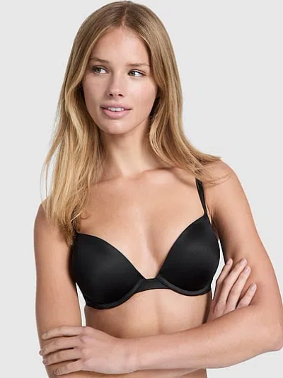 Pink Wear Everywhere Super Push-up Bra In Black